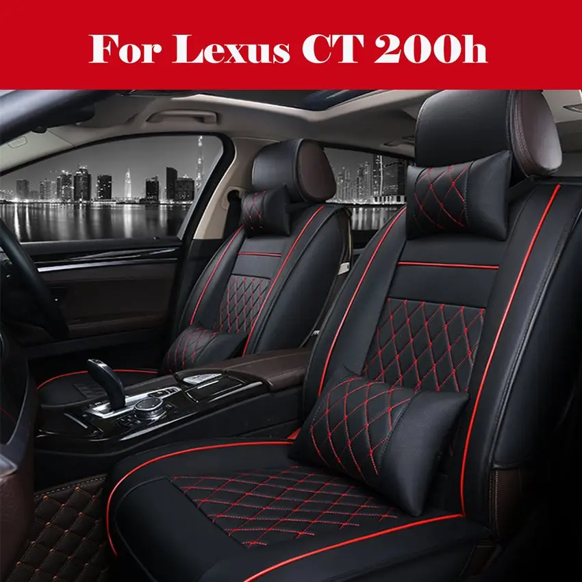 

Luxury 5-seats Car Seat Cover SUV sedan Full Set Thicken Cushions Protector PU Leather For Lexus CT 200h