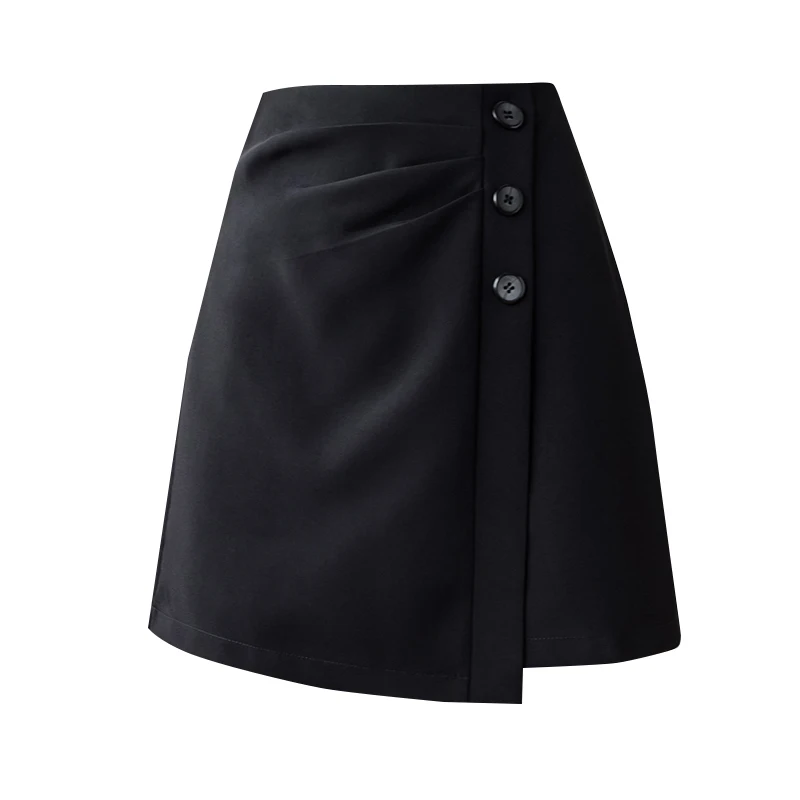 

New skirts female summer wardrobe malfunction prevention they irregular skirt drape white pants skirt of tall waist a word