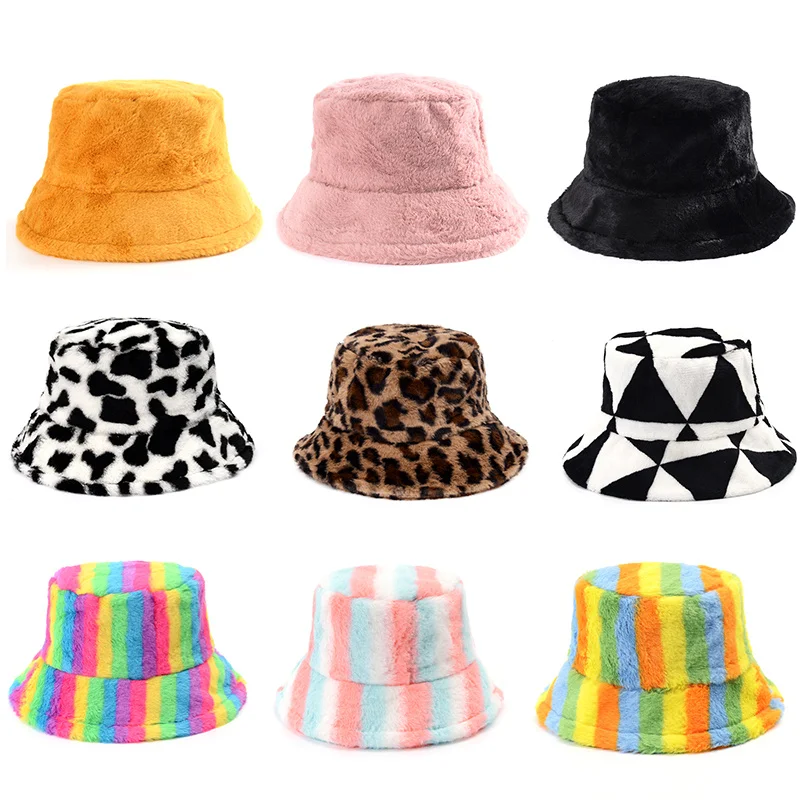 leopard fluffy hat Faux Fur Warm Bucket Hats For Women Girl Cow Print Plush velvet Winter hat Fisherman Hats Bob Panama
leopard fluffy hat Faux Fur Warm Bucket Hats For Women Girl Cow Print Plush velvet Winter hat Fisherman Hats Bob Panama