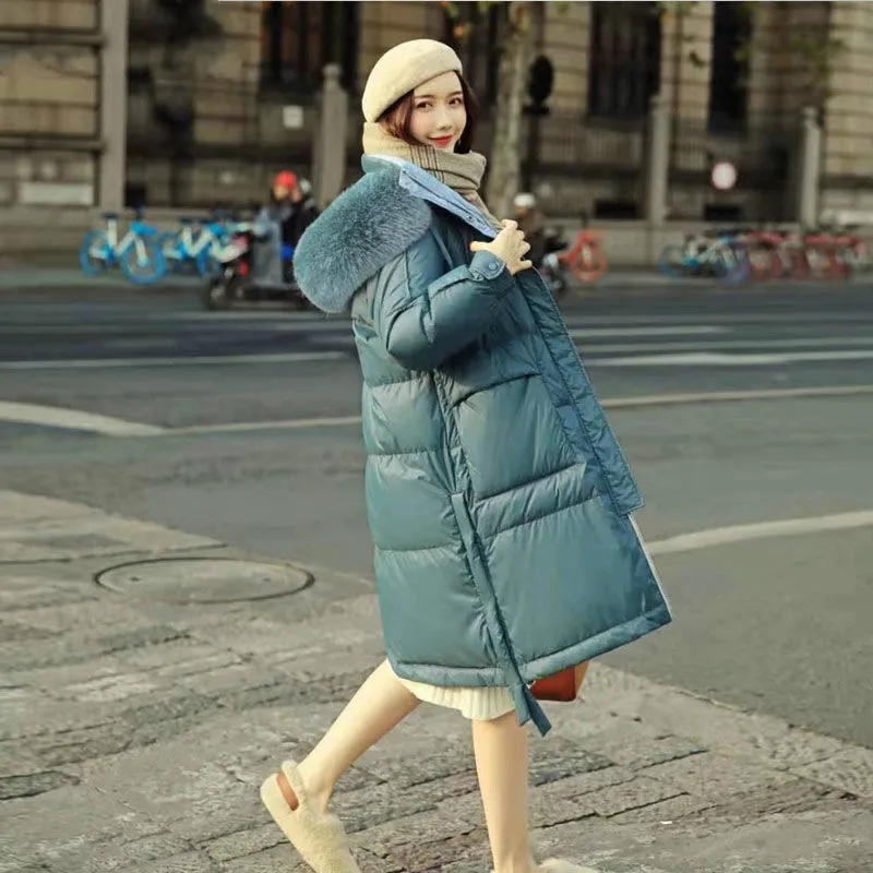 Winter Jacket Women White Duck Down Coatd Hooded Female Long Slim Solid Color Female Jackets Zip Fur Collar Women Jacket Y3
Winter Jacket Women White Duck Down Coatd Hooded Female Long Slim Solid Color Female Jackets Zip Fur Collar Women Jacket Y3