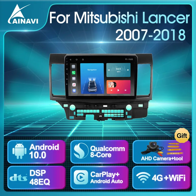 Автомобильный радиоприемник Android 2007 QLED для Mitsubishi Lancer 2018- автомобильный стерео