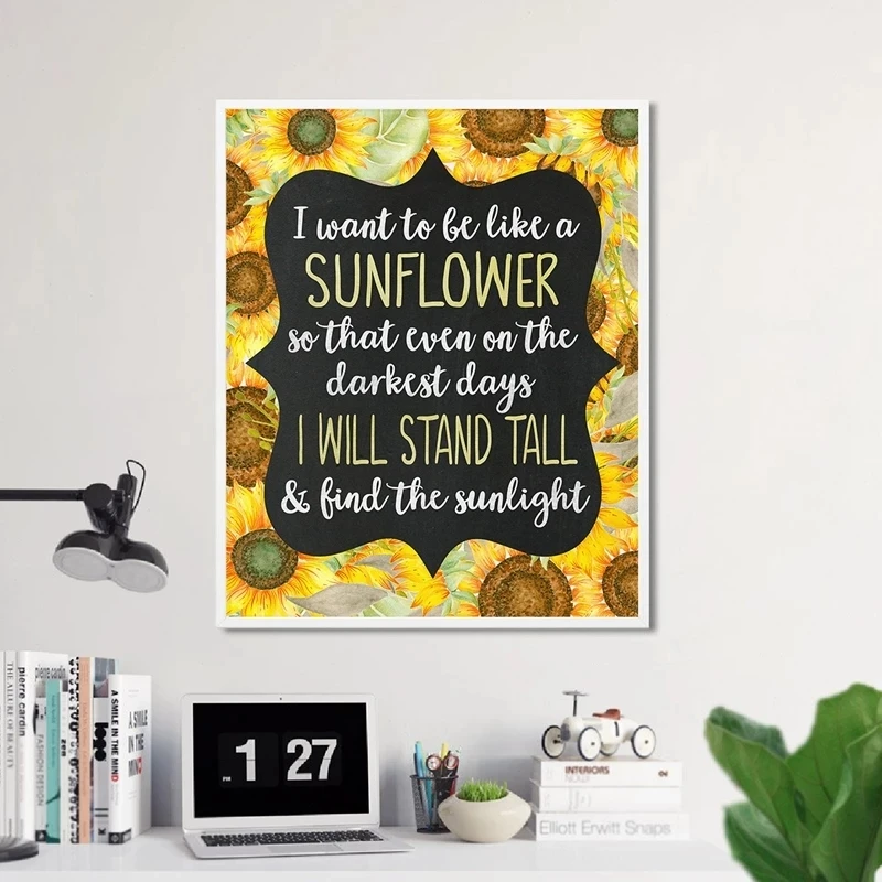 Modern Abstract Wall Art Golden Sunflower Quote Paintings Nordic Letters Picture Canvas Poster Print Kids Gift Bedroom Decoratio
Modern Abstract Wall Art Golden Sunflower Quote Paintings Nordic Letters Picture Canvas Poster Print Kids Gift Bedroom Decoratio