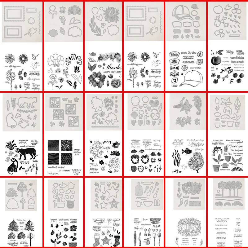 New Animal Wolf Plant Flower Word Sock Star Mix Metal Cutting Dies & Stamps Diy Scrapbooking Card Stencil Paper Craft Stamp Die
New Animal Wolf Plant Flower Word Sock Star Mix Metal Cutting Dies & Stamps Diy Scrapbooking Card Stencil Paper Craft Stamp Die