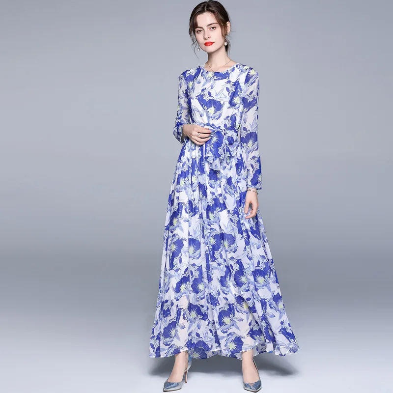 2021 summer dress new fashion round neck long sleeve long vacation big pendulum fashion printing cultivate morality dress
2021 summer dress new fashion round neck long sleeve long vacation big pendulum fashion printing cultivate morality dress