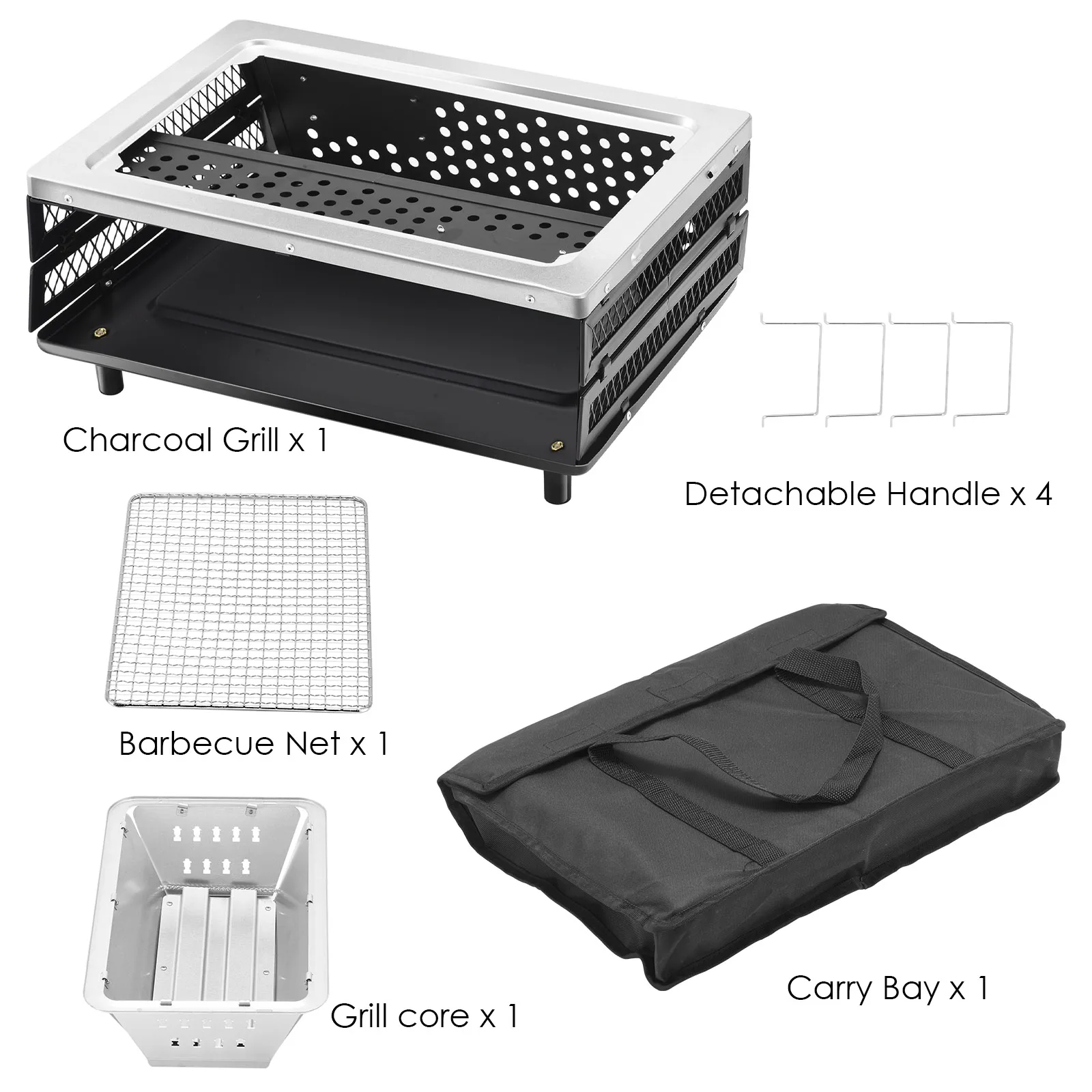 15.7 Inch Portable Charcoal Grill with Carrying Bag Grill Net Stainless Steel Folding BBQ Grill Outdoor Campers Barbecue Lovers
15.7 Inch Portable Charcoal Grill with Carrying Bag Grill Net Stainless Steel Folding BBQ Grill Outdoor Campers Barbecue Lovers