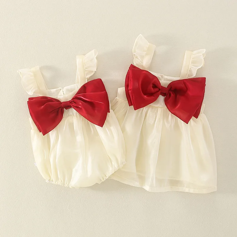 Newborn Baby Dress Girls Summer Rompers Baby Girl Outfit Toddler Girls Jumpsuit Big Bow Tie Sister Matching Clothes Playsuit
Newborn Baby Dress Girls Summer Rompers Baby Girl Outfit Toddler Girls Jumpsuit Big Bow Tie Sister Matching Clothes Playsuit