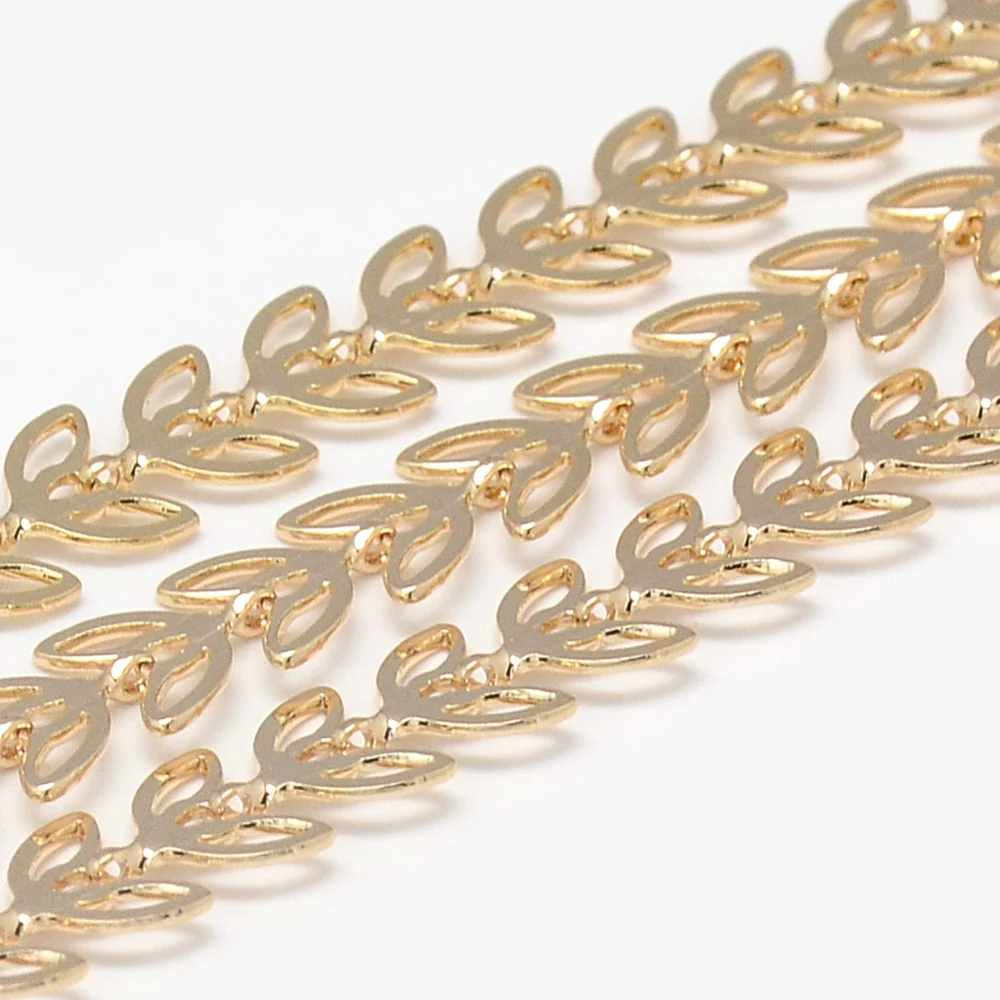 5 m Soldered Brass Cobs Chains with Leaf Links Chains 7x6.4x0.6mm for jewelry making Accessories
5 m Soldered Brass Cobs Chains with Leaf Links Chains 7x6.4x0.6mm for jewelry making Accessories