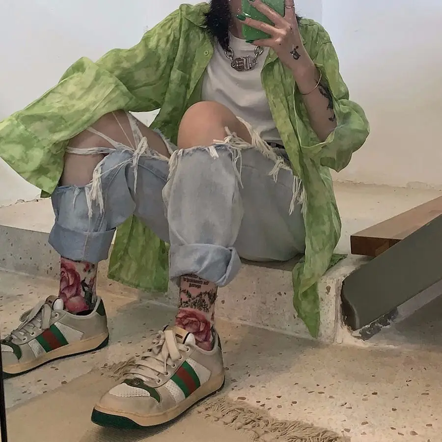 New summer baggy beggars jeans women's hole wide leg straight tube high waist slim pants Street daddy pants
New summer baggy beggars jeans women's hole wide leg straight tube high waist slim pants Street daddy pants
