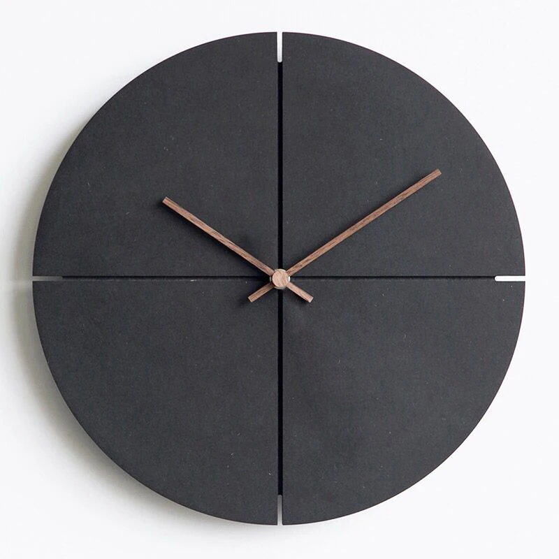 Настенные часы винтажные минималистичные креативные деревянные настенные в