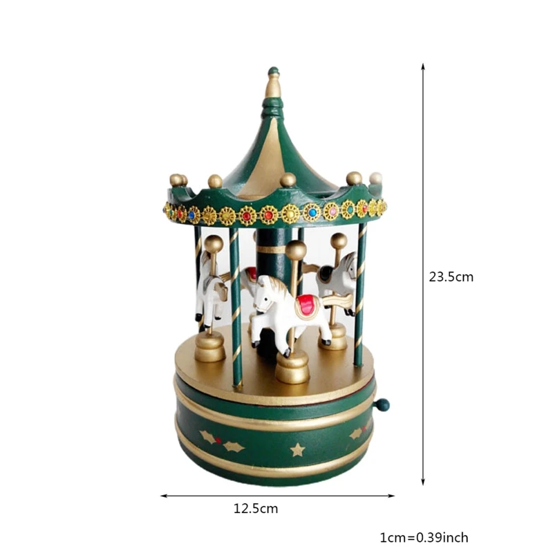 Exquisite Wooden Classic Musical Carousel Music Box Cute Christmas Decorations Festive Desktop Ornaments Boutique Xmas
Exquisite Wooden Classic Musical Carousel Music Box Cute Christmas Decorations Festive Desktop Ornaments Boutique Xmas