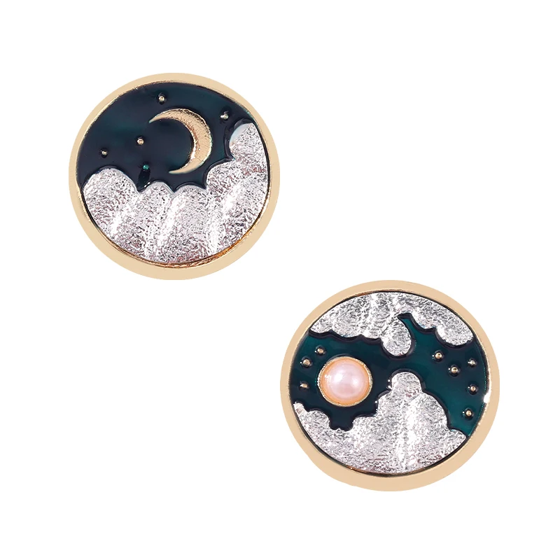 Retro Round Enamel Pins Scenery Moon Star Cloudy Mountain Brooches For Women Clothes Decoration Accessories Gift
Retro Round Enamel Pins Scenery Moon Star Cloudy Mountain Brooches For Women Clothes Decoration Accessories Gift
