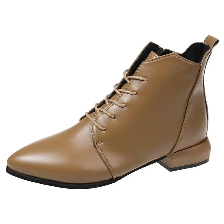 Genuine Leather Womens Boots Business Winter / Lace-up British Boot Pointy Boots2021
Genuine Leather Womens Boots Business Winter / Lace-up British Boot Pointy Boots2021