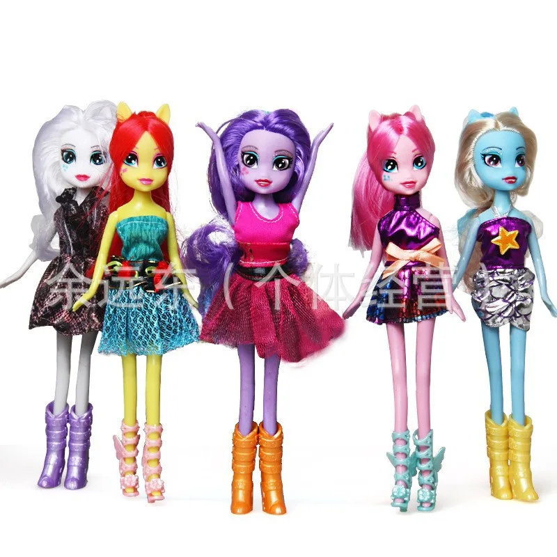 5 шт./компл. очень милый подарок ПВХ фигурки лошади mlp плюшевая кукла игрушка
