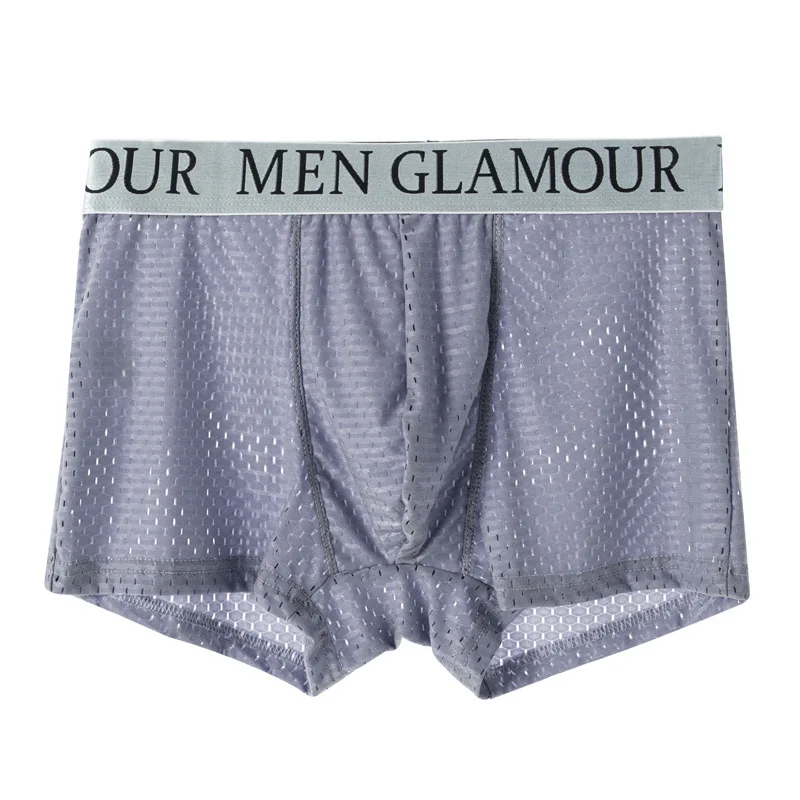 2021 Summer Men's Underwear Mesh Breathable Ice Silk Seamless Youth Boys Boxer Pants Glamour Letter Waist Belt L-XXXL
2021 Summer Men's Underwear Mesh Breathable Ice Silk Seamless Youth Boys Boxer Pants Glamour Letter Waist Belt L-XXXL