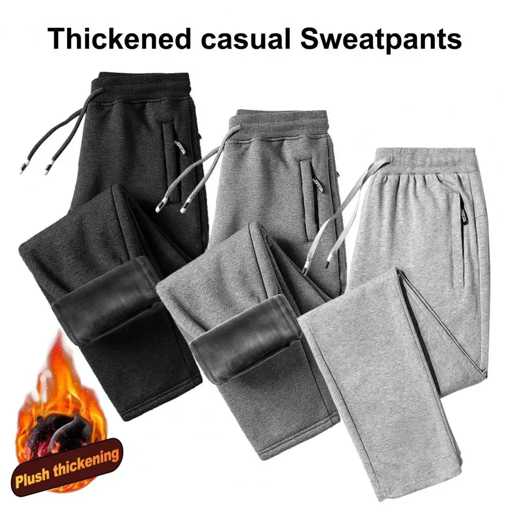 Men Pants Solid Color Pockets Loose Plush Thermal Trousers for Spring Autumn Winter
Men Pants Solid Color Pockets Loose Plush Thermal Trousers for Spring Autumn Winter