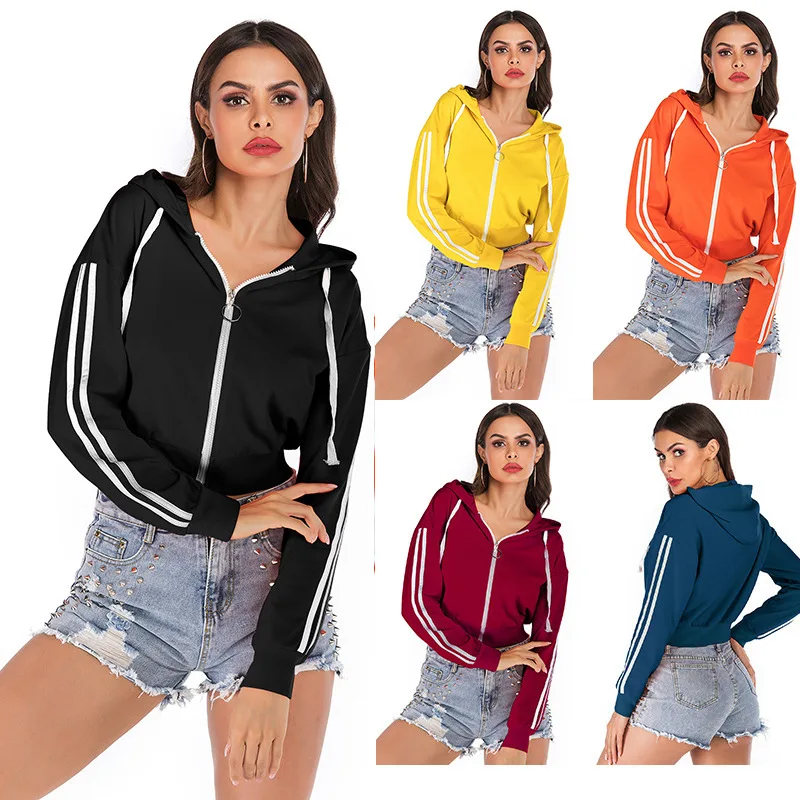 Western Style Pure Color Stripe Hooded Long Sleeve Casual Cardigan Sweatshirts Soft Contracted Elegant Sweatshirts For Women
Western Style Pure Color Stripe Hooded Long Sleeve Casual Cardigan Sweatshirts Soft Contracted Elegant Sweatshirts For Women