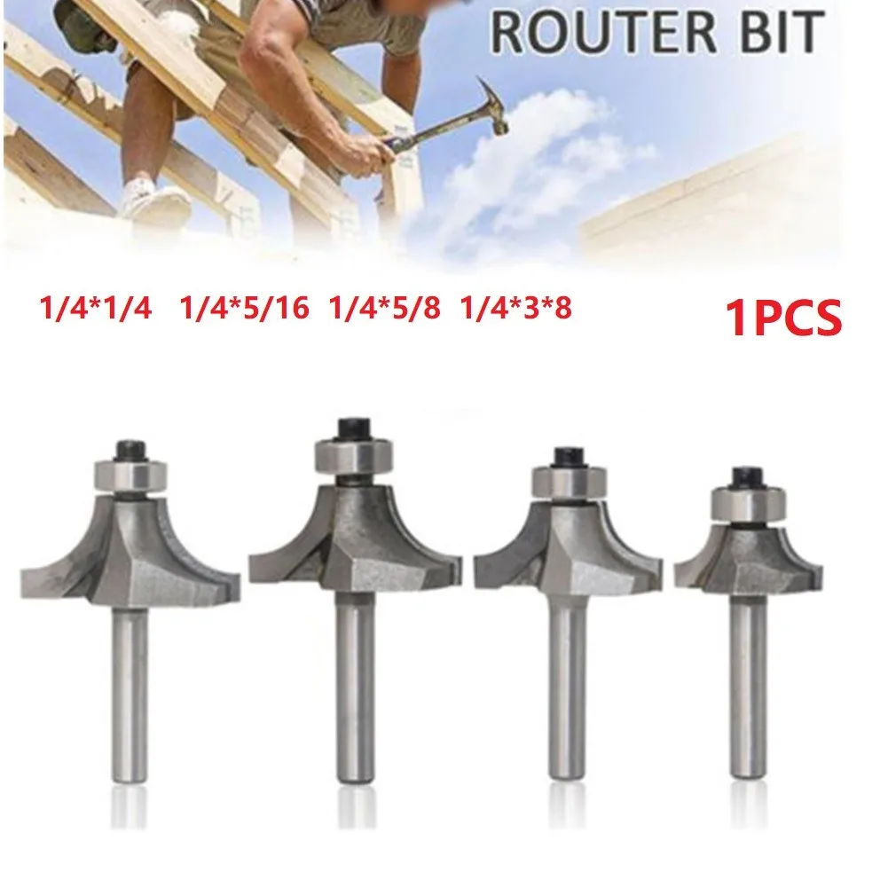 1PCS Corner Round Over Router Bit Woodworking Milling Cutter 1/4" Shank Hard Alloy Wood Working Cutter Combined Plunge Cutting
1PCS Corner Round Over Router Bit Woodworking Milling Cutter 1/4" Shank Hard Alloy Wood Working Cutter Combined Plunge Cutting