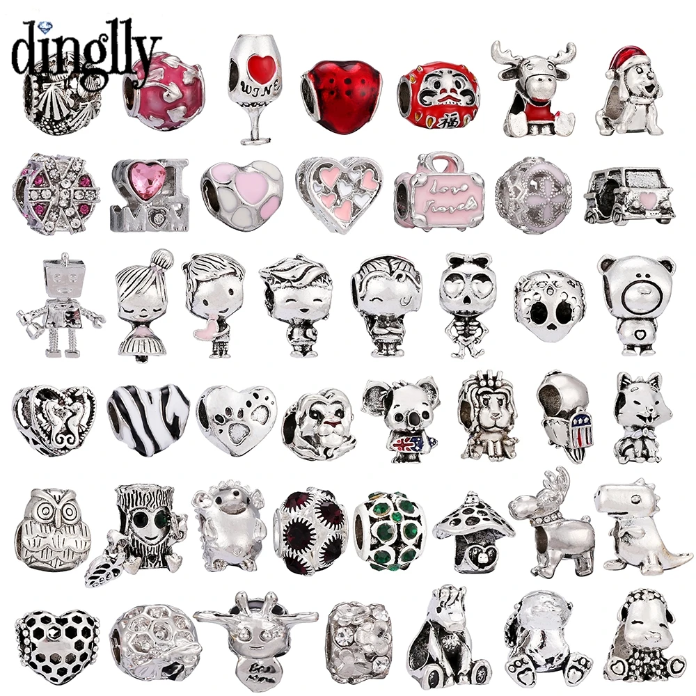 Dinglly 2pcs Cartoon Boy Girls Beaded Animal Charm Fit Diy Bracelets Original Owl Dog Beads Pink Heart Jewelry Accessory Gift
Dinglly 2pcs Cartoon Boy Girls Beaded Animal Charm Fit Diy Bracelets Original Owl Dog Beads Pink Heart Jewelry Accessory Gift
