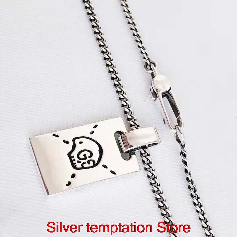 Ожерелье мужское/женское из серебра 925 пробы в стиле ретро 
Ожерелье мужское/женское из серебра 925 пробы в стиле ретро