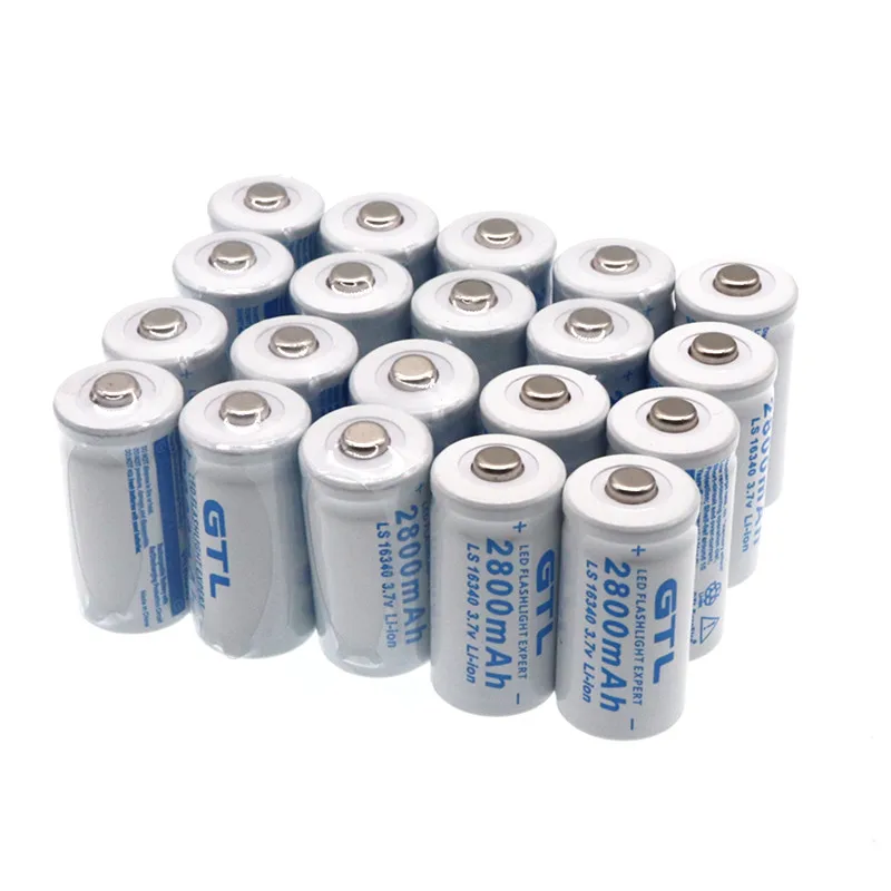Оригинал 3 7 V 2800mAh литий ионный 16340 аккумулятор CR123A аккумуляторные батареи CR123 для