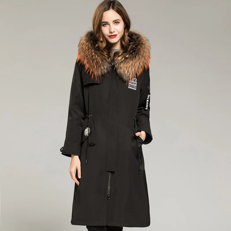 Natural Rabbit Liner Parka Long Trench Coat 2020 Autumn Winter Jacket Women Raccoon Fur Collar Overcoat MY3539
Natural Rabbit Liner Parka Long Trench Coat 2020 Autumn Winter Jacket Women Raccoon Fur Collar Overcoat MY3539