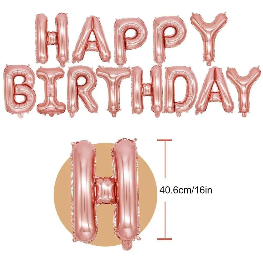 44 Pcs Different Size Rose Gold Birthday Balloon Set Birthday Party Decoration Set Birthday Letter Balloon
44 Pcs Different Size Rose Gold Birthday Balloon Set Birthday Party Decoration Set Birthday Letter Balloon