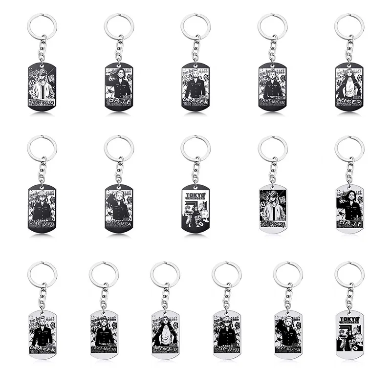Anime Tokyo Revengers Stainless Steel Keychain Tokyo Manji Gang President Vice-president ID Pendant Car Bag Key Chain Keyring
Anime Tokyo Revengers Stainless Steel Keychain Tokyo Manji Gang President Vice-president ID Pendant Car Bag Key Chain Keyring