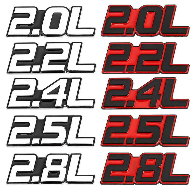 3D Metal Car Stickers 2.0L 2.2L 2.4L 2.5L 2.8L Emblem Badge Decal for Mercedes BMW Audi Toyota Nissan Honda Mazda Ford Dodge SUV
3D Metal Car Stickers 2.0L 2.2L 2.4L 2.5L 2.8L Emblem Badge Decal for Mercedes BMW Audi Toyota Nissan Honda Mazda Ford Dodge SUV