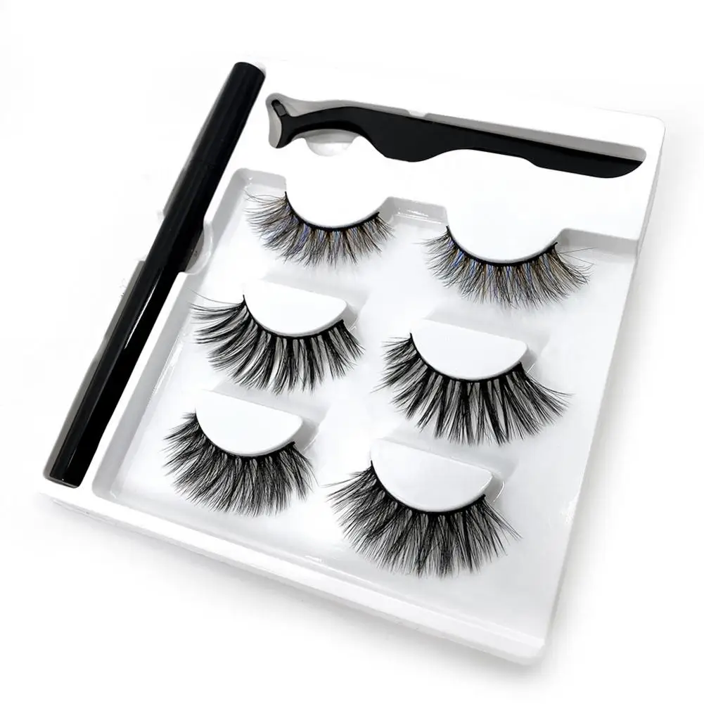 3 Pairs Magnetic Eyelashs Set Magnet Liquid Eyeliner& Magnetic Lashes & Tweezer Set Waterproof Long Lasting Eyelash Extension
3 Pairs Magnetic Eyelashs Set Magnet Liquid Eyeliner& Magnetic Lashes & Tweezer Set Waterproof Long Lasting Eyelash Extension