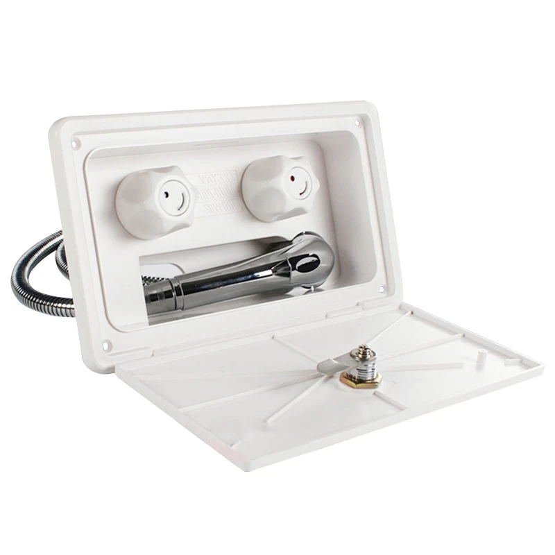 White/Black RV Exterior Shower Box Kit with Lock Boat Marine Camper Motorhome Caravan Accessories
White/Black RV Exterior Shower Box Kit with Lock Boat Marine Camper Motorhome Caravan Accessories