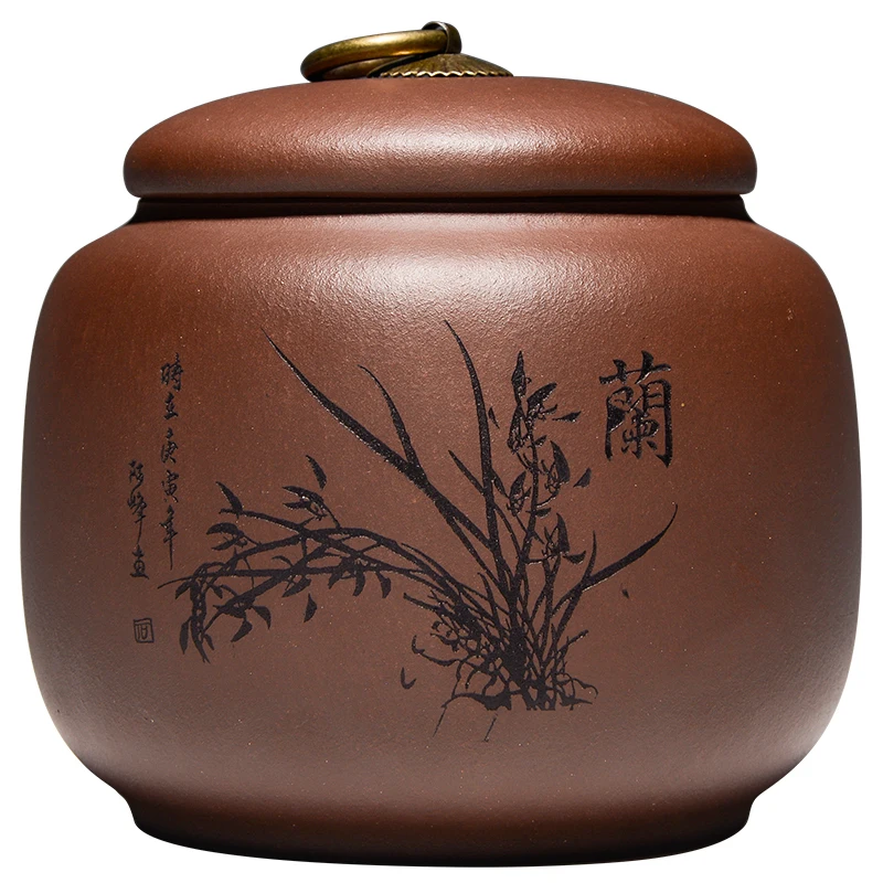 Purple Clay Tea Caddies Gift Large Storage Box Colorful Seal Pattern Tea Caddies Container Theedoos Household Products DG50TC
Purple Clay Tea Caddies Gift Large Storage Box Colorful Seal Pattern Tea Caddies Container Theedoos Household Products DG50TC