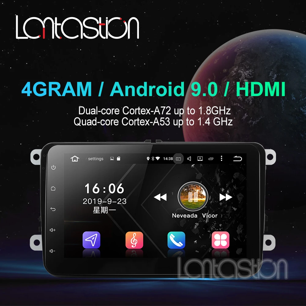 4g ram Android 9 0 Автомобильный gps навигатор для VW Volkswagen SKODA GOLF 5 Golf 6 POLO PASSAT B5 B6 JETTA TIGUAN