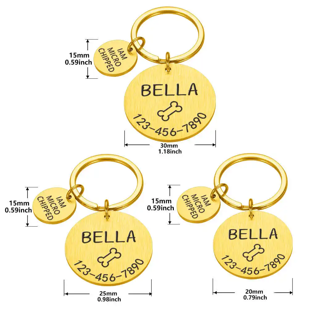 Engraved Dog Pet ID Tag Personalized Name Phone Bone Flower Pet ID Name for Cat Puppy Dog Tag Pendant Keyring Pet Accessories 
Engraved Dog Pet ID Tag Personalized Name Phone Bone Flower Pet ID Name for Cat Puppy Dog Tag Pendant Keyring Pet Accessories