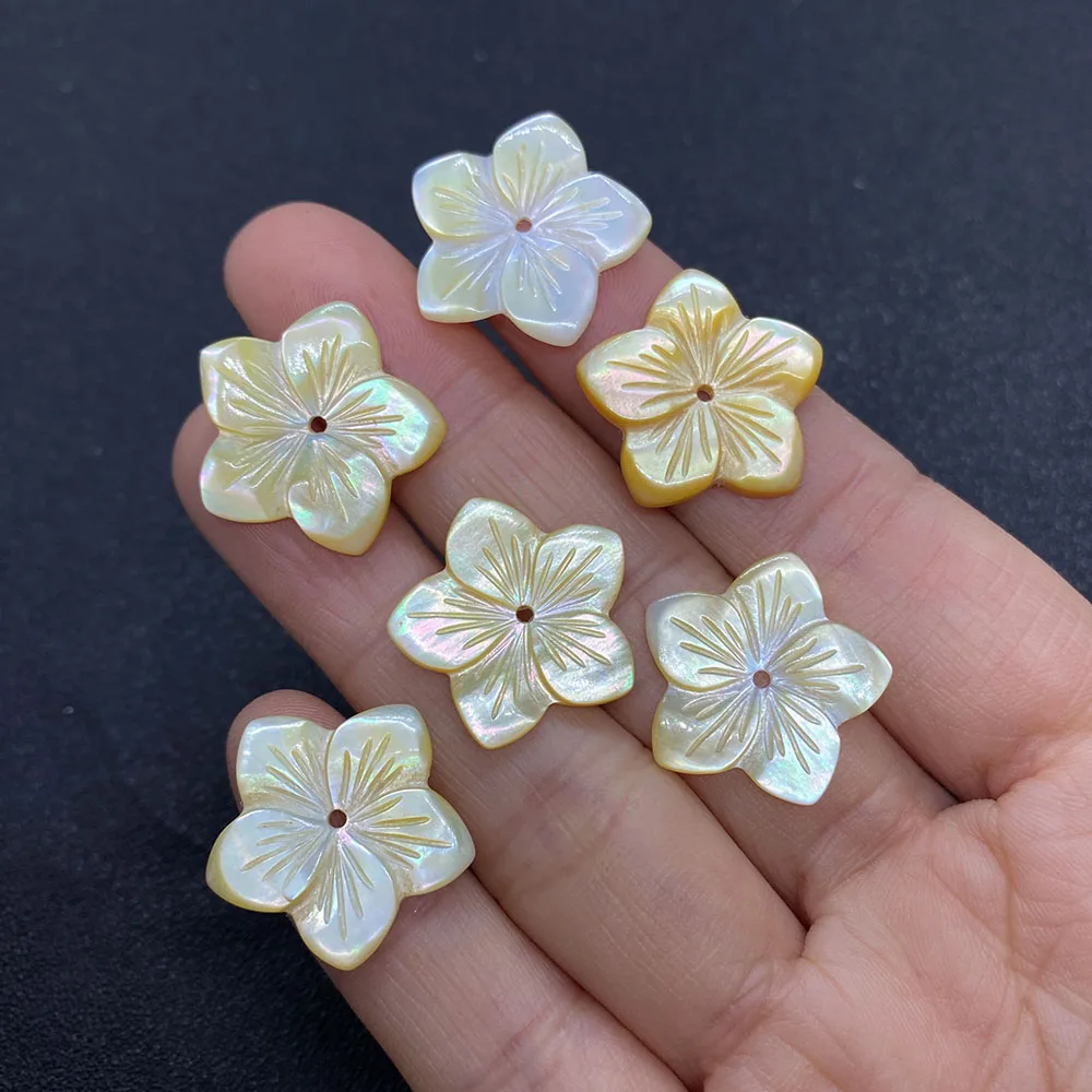 Natural Yellow Shell Flower Pendant Mother Shell Pearl Carved Flower DIY Handmade Bracelet Earring Jewelry Accessories Wholesale 
Natural Yellow Shell Flower Pendant Mother Shell Pearl Carved Flower DIY Handmade Bracelet Earring Jewelry Accessories Wholesale