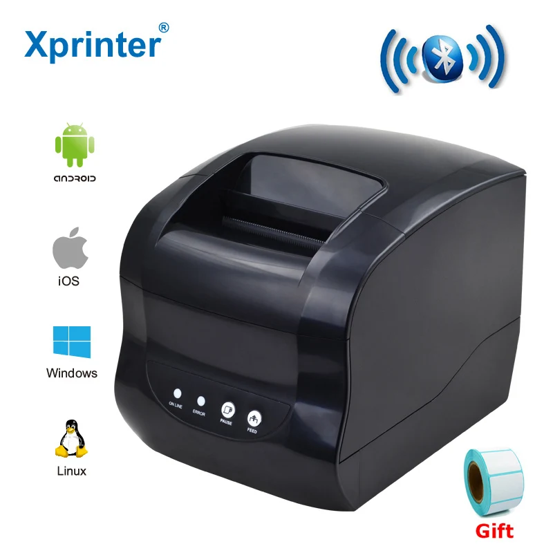 Xprinter 365B Thermal Label Barcode Pos Printer 80MM Receipt Sticker Printing Machine Bluetooth 127MM/S for Android IOS Windows
Xprinter 365B Thermal Label Barcode Pos Printer 80MM Receipt Sticker Printing Machine Bluetooth 127MM/S for Android IOS Windows