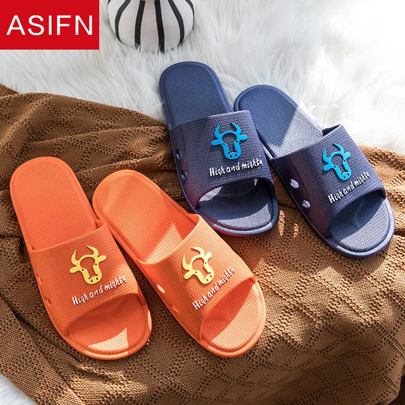 ASIFN New Sandals Summer Slippers Women Cartoon Cute Bull Head Bathroom Non-slip Couple Indoor Soft Bottom Home Bath Slides
ASIFN New Sandals Summer Slippers Women Cartoon Cute Bull Head Bathroom Non-slip Couple Indoor Soft Bottom Home Bath Slides