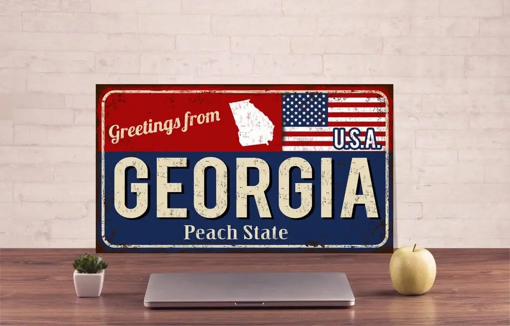 Diuangfoong Georgia State Sign Georgia Metal Sign Custom State Sign USA Sign USA Metal Sign American State Sign Door Decor Sign
Diuangfoong Georgia State Sign Georgia Metal Sign Custom State Sign USA Sign USA Metal Sign American State Sign Door Decor Sign
