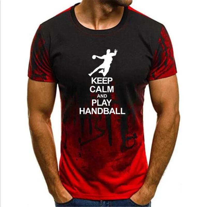 Gradient ink unisex ink T-shirt Men Short Sleeve Summer Tees Keep Calm And Play Handball Tshirt Letter Print T shirt
Gradient ink unisex ink T-shirt Men Short Sleeve Summer Tees Keep Calm And Play Handball Tshirt Letter Print T shirt