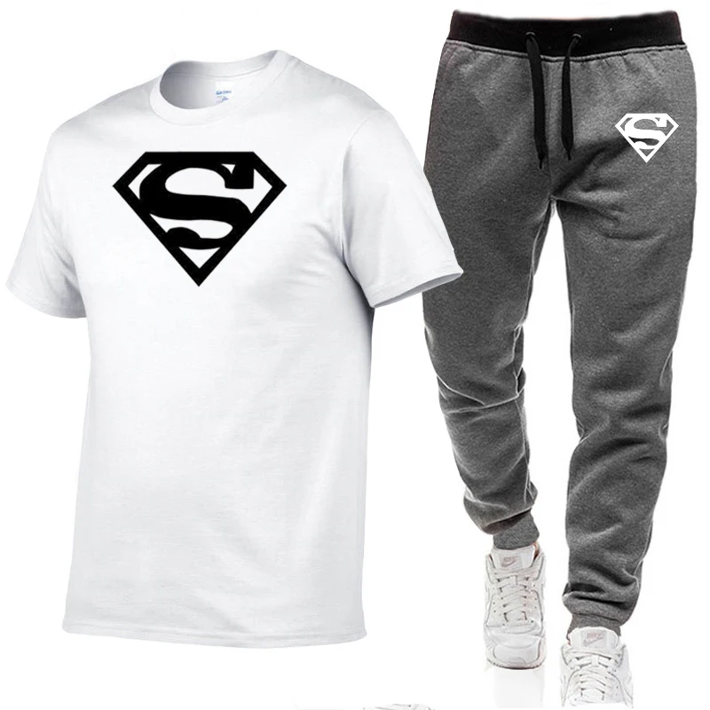 2021 summer leisure men's brand suit men's sportswear T-shirt short sleeve suit 2 pieces
2021 summer leisure men's brand suit men's sportswear T-shirt short sleeve suit 2 pieces