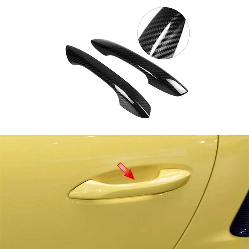 2Pcs Real Carbon Fiber Car Outer Door Handle Cover Trim for-Porsche 911 Carrera S R Turbo S 2016-2018
2Pcs Real Carbon Fiber Car Outer Door Handle Cover Trim for-Porsche 911 Carrera S R Turbo S 2016-2018