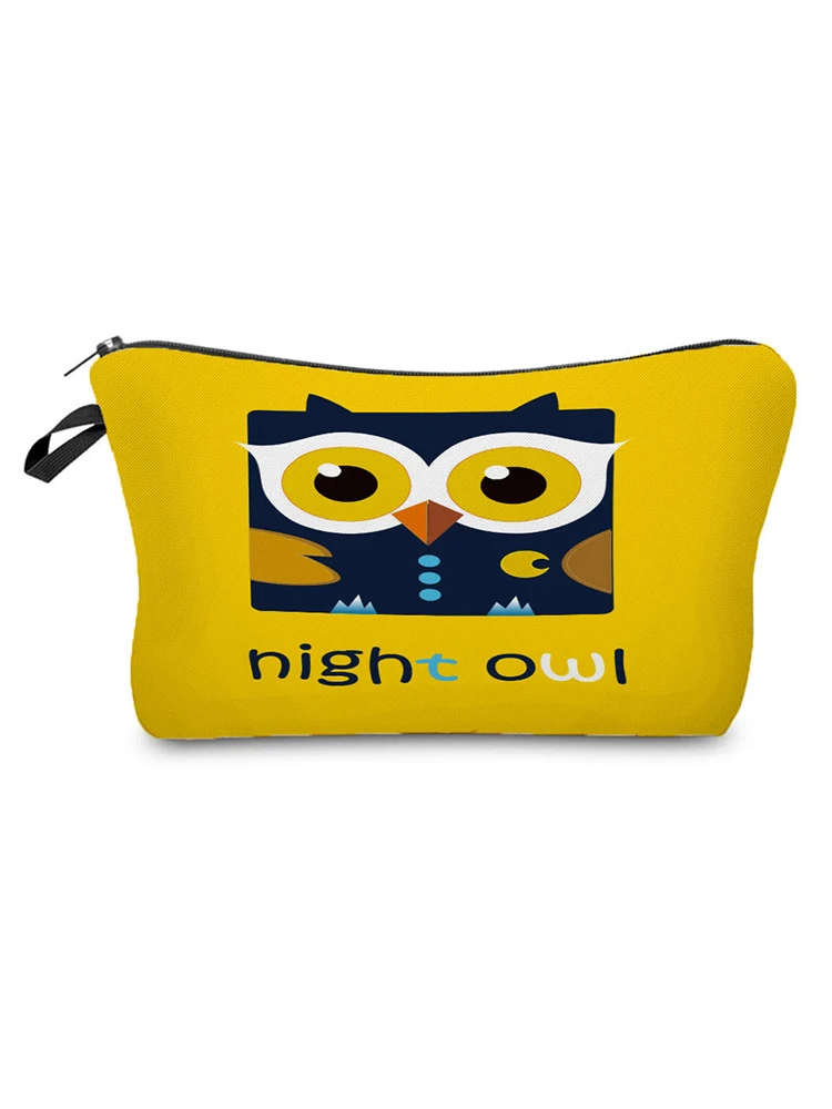 Lovely Printed Owl Cosmetics Organizer Bag Custom Made Women's Makeup Bag Hot Sale Storage Bags for Women Small Female Bag
Lovely Printed Owl Cosmetics Organizer Bag Custom Made Women's Makeup Bag Hot Sale Storage Bags for Women Small Female Bag
