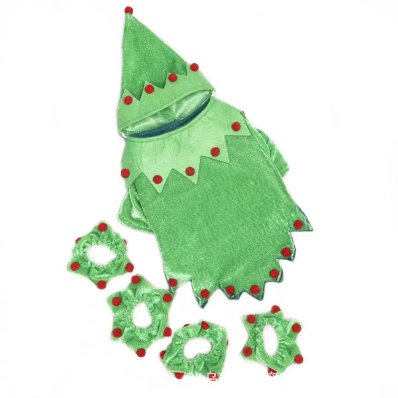 Pet Winter Clothes Christmas Elf Costume Dog Coral Fleece Pet Cap Thick Velvet Party Hooded Jumpsuit Puppy Christmas Coat
Pet Winter Clothes Christmas Elf Costume Dog Coral Fleece Pet Cap Thick Velvet Party Hooded Jumpsuit Puppy Christmas Coat