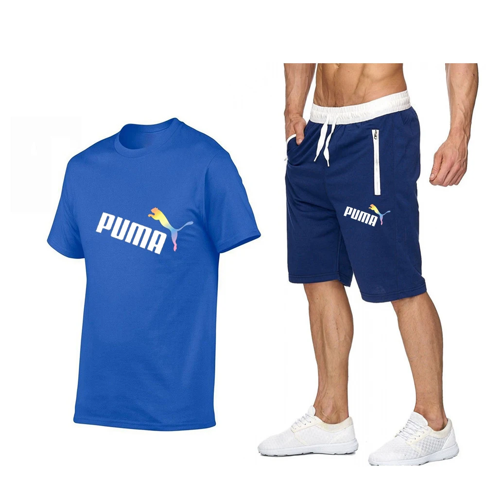 2021 summer new fashion trend men's personality fashion printing sports short-sleeved T-shirt + sports leisure short suit
2021 summer new fashion trend men's personality fashion printing sports short-sleeved T-shirt + sports leisure short suit
