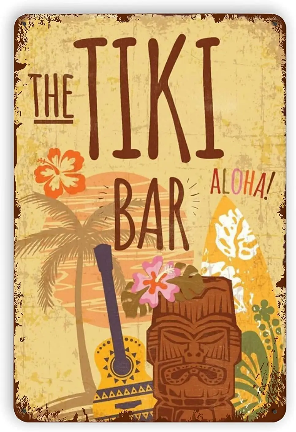 LZNANG Metal Tin Sign Wall Decor The Tiki Bar Funny Vintage Tin Sign Wall Plaque Poster
LZNANG Metal Tin Sign Wall Decor The Tiki Bar Funny Vintage Tin Sign Wall Plaque Poster