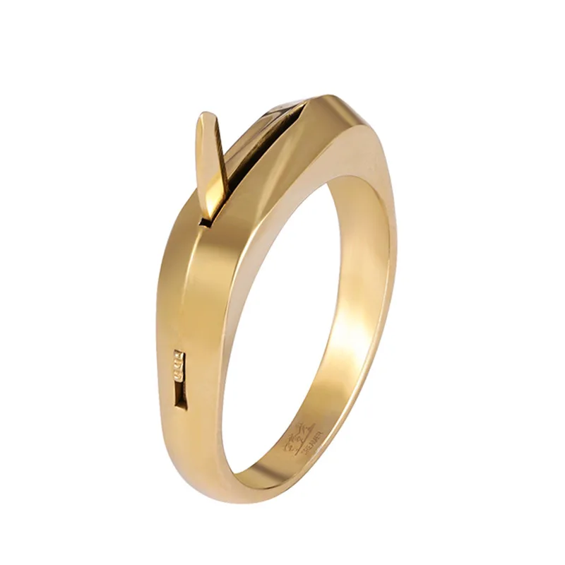 Titanium Steel Self-defense Ring Couple Invisible Multifunctional Decompression Knife Stainless Steel Emergency Anti-wolf Weapon
Titanium Steel Self-defense Ring Couple Invisible Multifunctional Decompression Knife Stainless Steel Emergency Anti-wolf Weapon