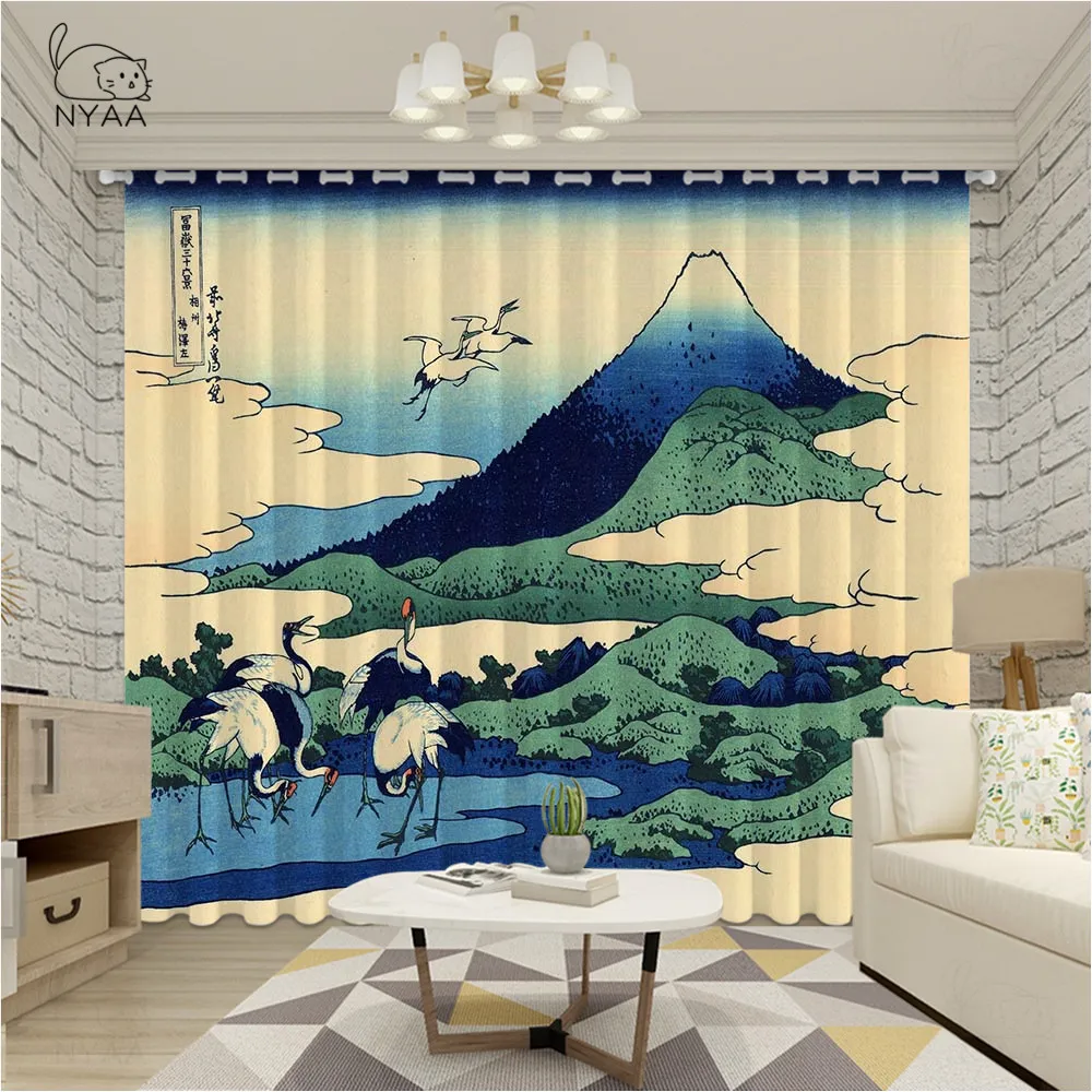 NYAA Mount Fuji Scene Japanese Style Window Treatments Curtains For Living Room For Bed Room Blackout Curtain Kitchen Kid Room
NYAA Mount Fuji Scene Japanese Style Window Treatments Curtains For Living Room For Bed Room Blackout Curtain Kitchen Kid Room