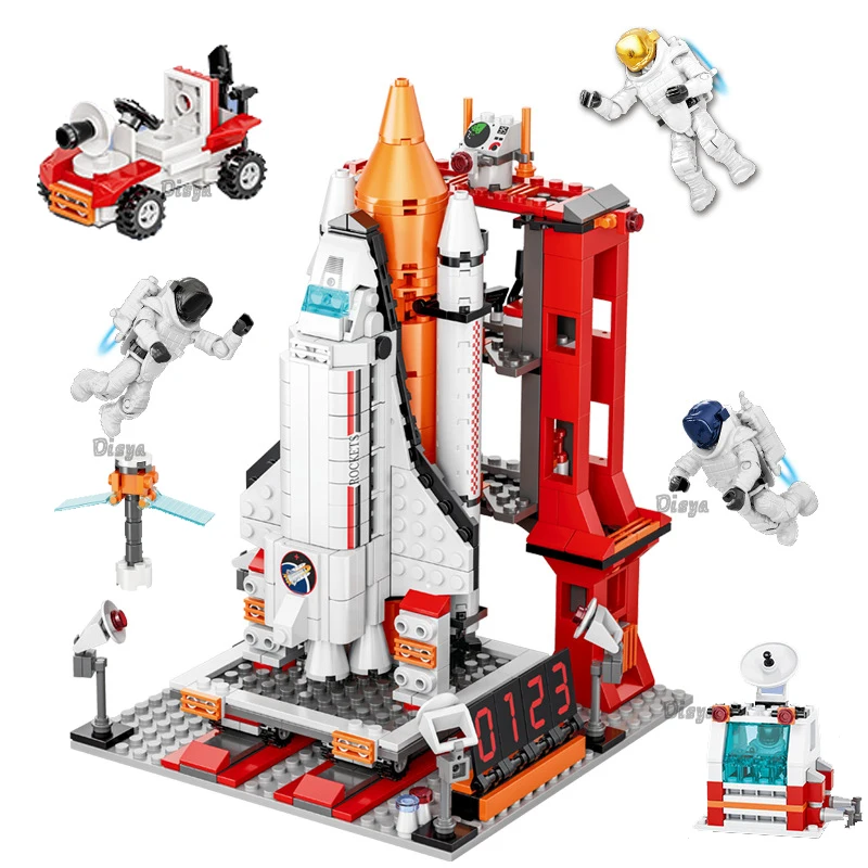 The new military space shuttle launch center boy assembled small building blocks rocket toy model
The new military space shuttle launch center boy assembled small building blocks rocket toy model
