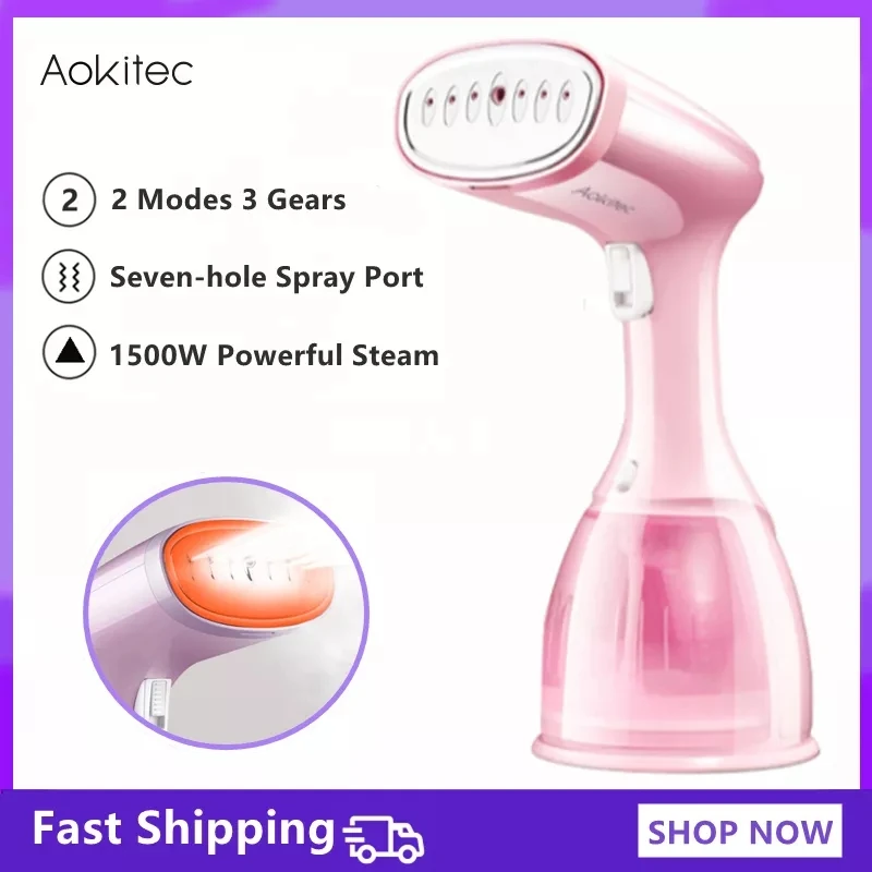 Garment Steamers 280ml Handheld Fabric Steamer 15Seconds Fast-Heat 1500W for Home Travelling Portable Steam Iron | Бытовая техника