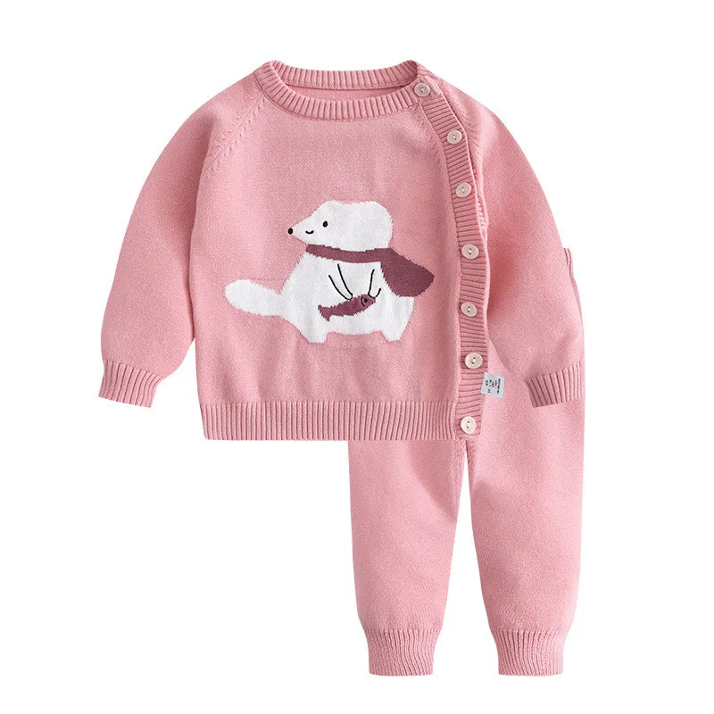 New Baby Suits For Fall/winter 2021Round Neck Long Sleeve Single Breasted Cute Cartoon Pattern Two-piece Base Knit Sweater For
New Baby Suits For Fall/winter 2021Round Neck Long Sleeve Single Breasted Cute Cartoon Pattern Two-piece Base Knit Sweater For