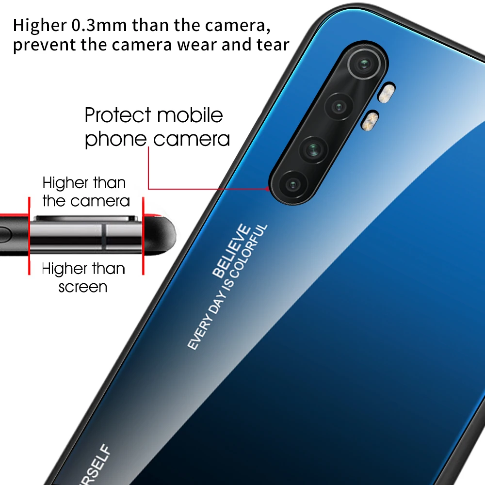 Shockproof Case For Xiaomi POCO X3 Nfc F2 Pro 10T CC9 Pro Note 10 lite Redmi 9 9A Note 9 8 Gradient Color Tempered Glass Cover
Shockproof Case For Xiaomi POCO X3 Nfc F2 Pro 10T CC9 Pro Note 10 lite Redmi 9 9A Note 9 8 Gradient Color Tempered Glass Cover